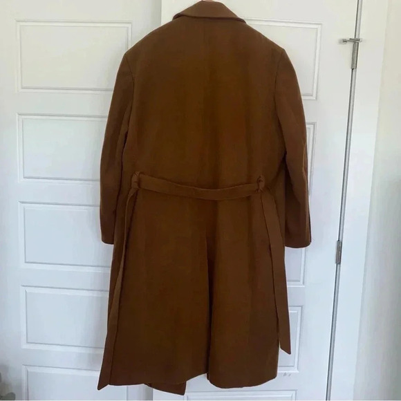 Vintage Falcone Men’s Long Dress Coat With Tye Belt Like New - Picture 11 of 17